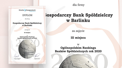 Zdjęcie do aktualności Trzeci najlepszy Bank Spółdzielczy w Polsce. GBS Bank znów na podium!