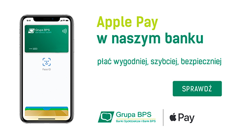 Zdjęcie do aktualności Apple Pay w GBS Banku. Płać wygodniej, szybciej, bezpieczniej.