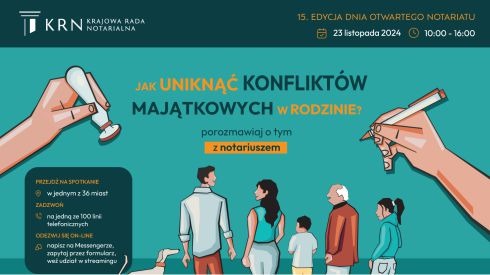 Zdjęcie do aktualności Notariusz do Twojej dyspozycji… za darmo? Skorzystaj w Dzień Otwarty Notariatu.