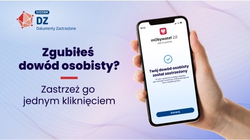 Zdjęcie do aktualności Zastrzeż dokument w aplikacji mObywatel!